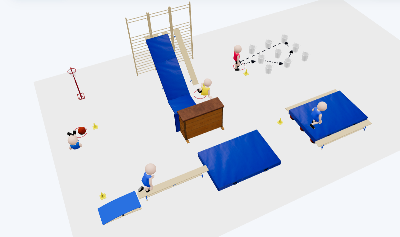Aperçu détaillé de la scène Studio 3D